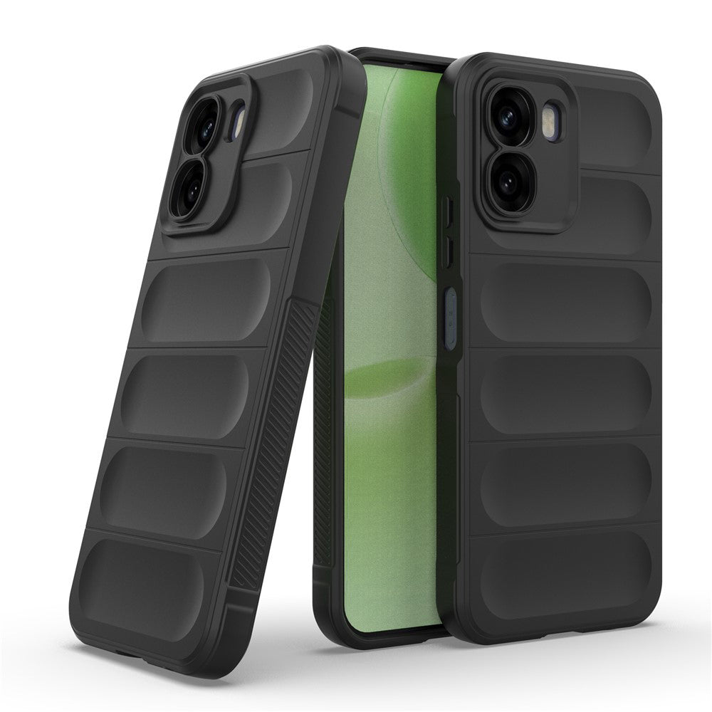 Custodia per Oppo A6x 4G / A6x, Techsuit, Magic Shield, Nera