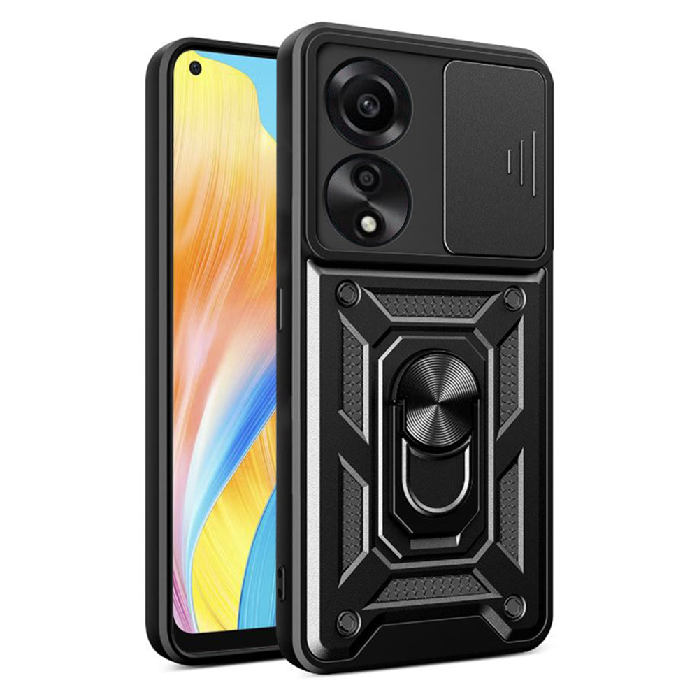 Custodia per Oppo A78 4G, Techsuit, CamShield, Nera