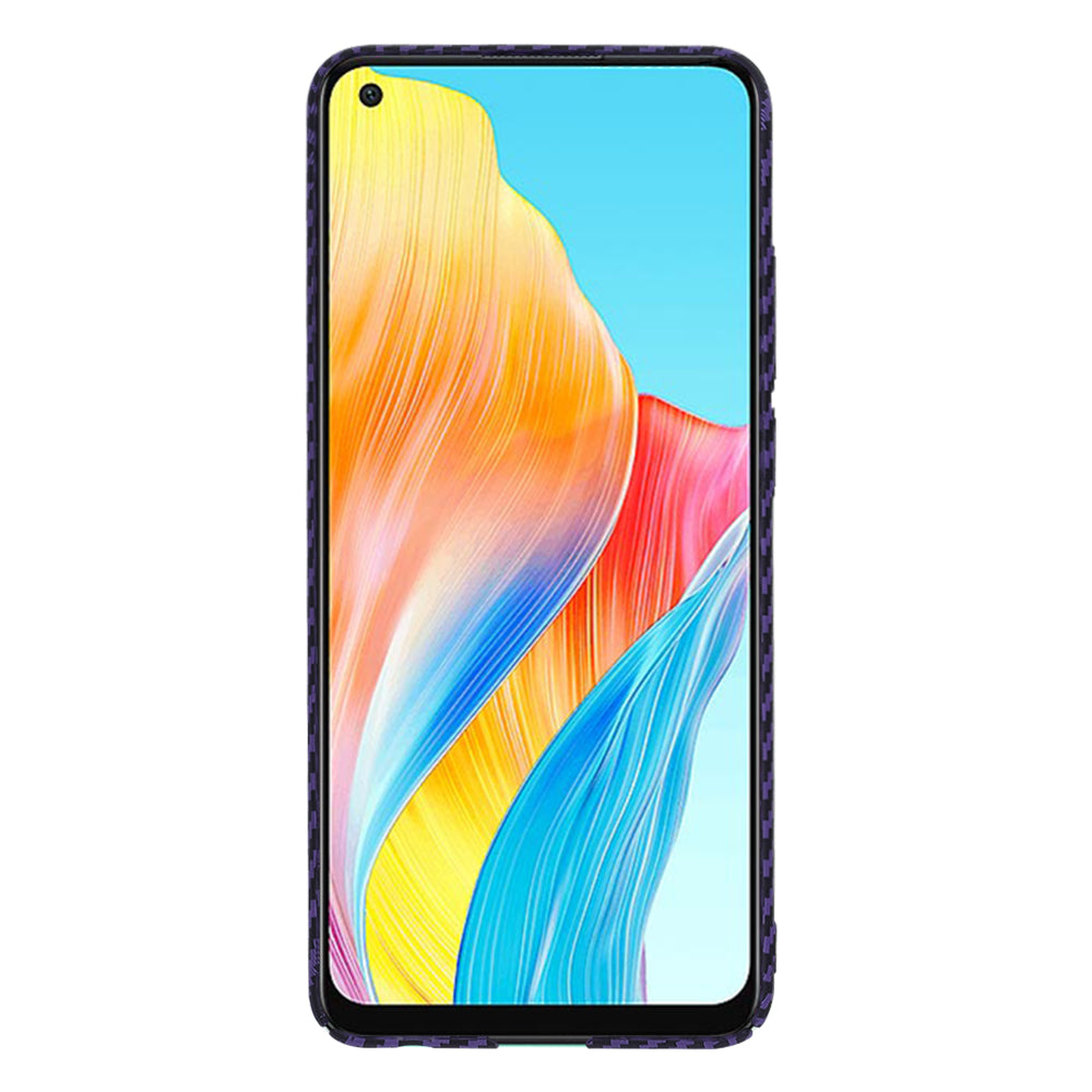 Custodia per Oppo A78 4G, Techsuit, Carbonite FiberShell, Viola
