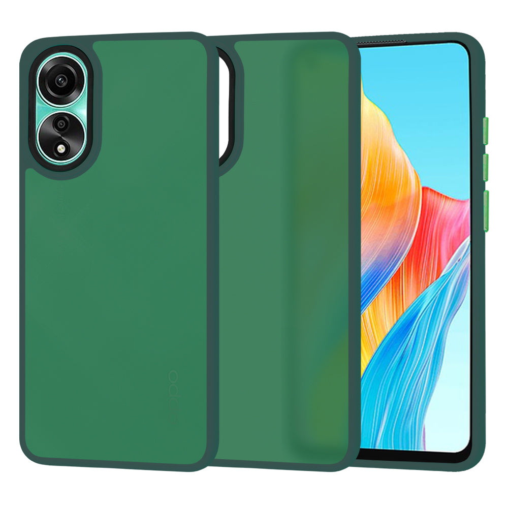 Custodia per Oppo A78 4G, Techsuit, HaloFrost, Verde