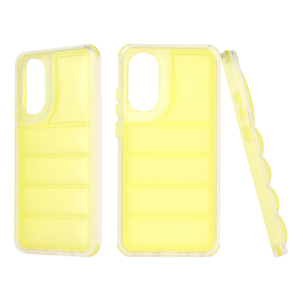 Custodia per Oppo A78 4G, Techsuit, Wave Shield, Gialla