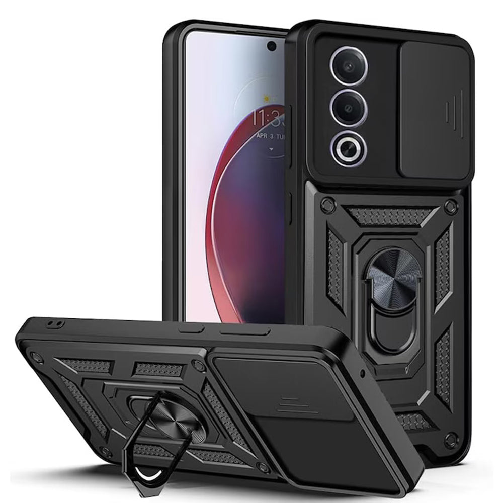 Custodia per Oppo A80, Techsuit, CamShield, Nera