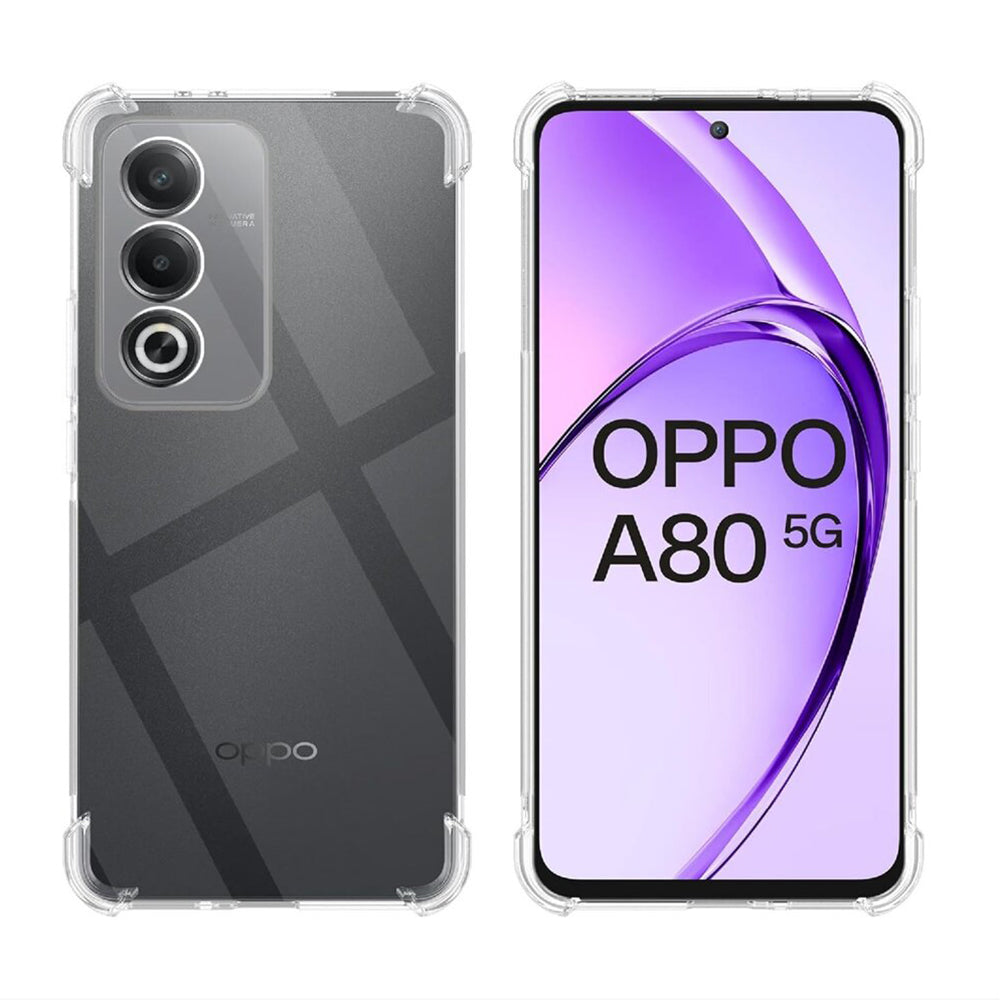 Custodia per Oppo A80, Techsuit, Shockproof Clear, Trasparente
