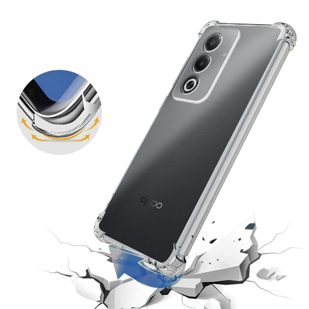 Custodia per Oppo A80, Techsuit, Shockproof Clear, Trasparente