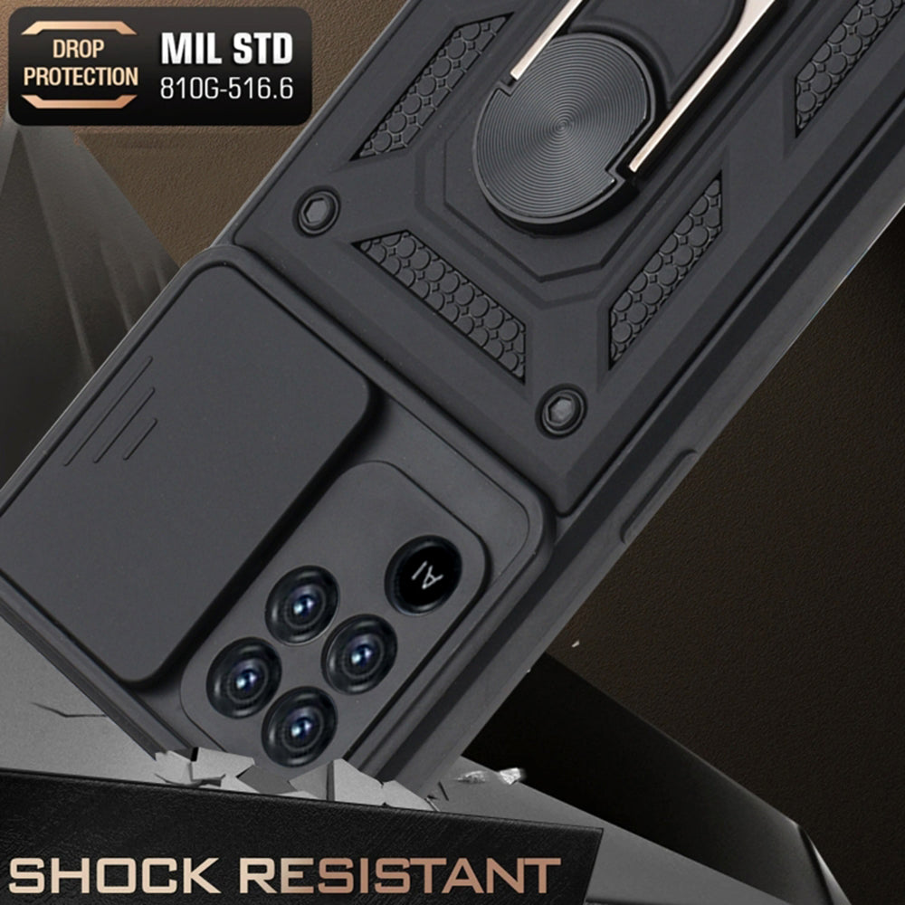 Custodia per Oppo A94 / Reno5 Lite, Techsuit, CamShield, Nera