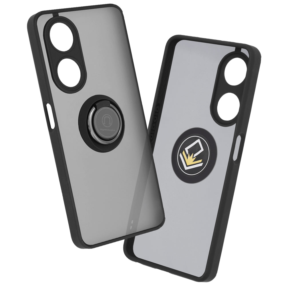 Custodia per Oppo A98, Techsuit, Glinth, Nera
