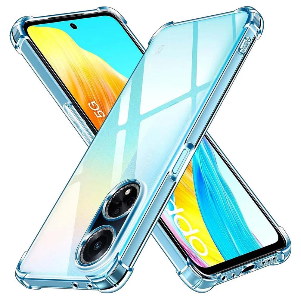 Custodia per Oppo A98, Techsuit, Shockproof Clear, Trasparente