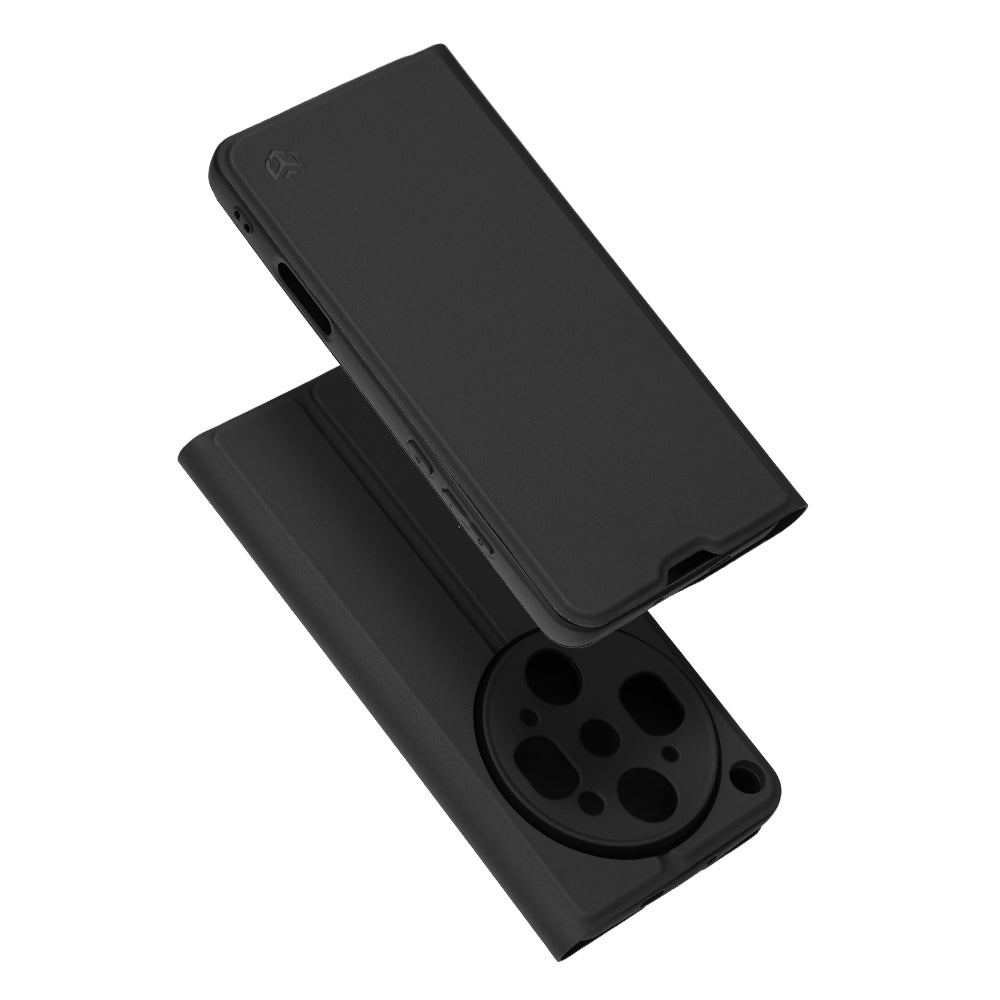 Custodia per Oppo Find X9 Ultra, Techsuit, Magskin Book, Nera