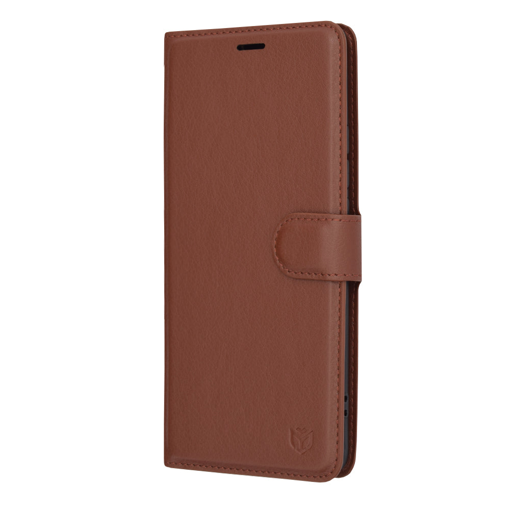 Custodia per Oppo Reno10 / Reno10 Pro, Techsuit, Leather Folio, Marrone