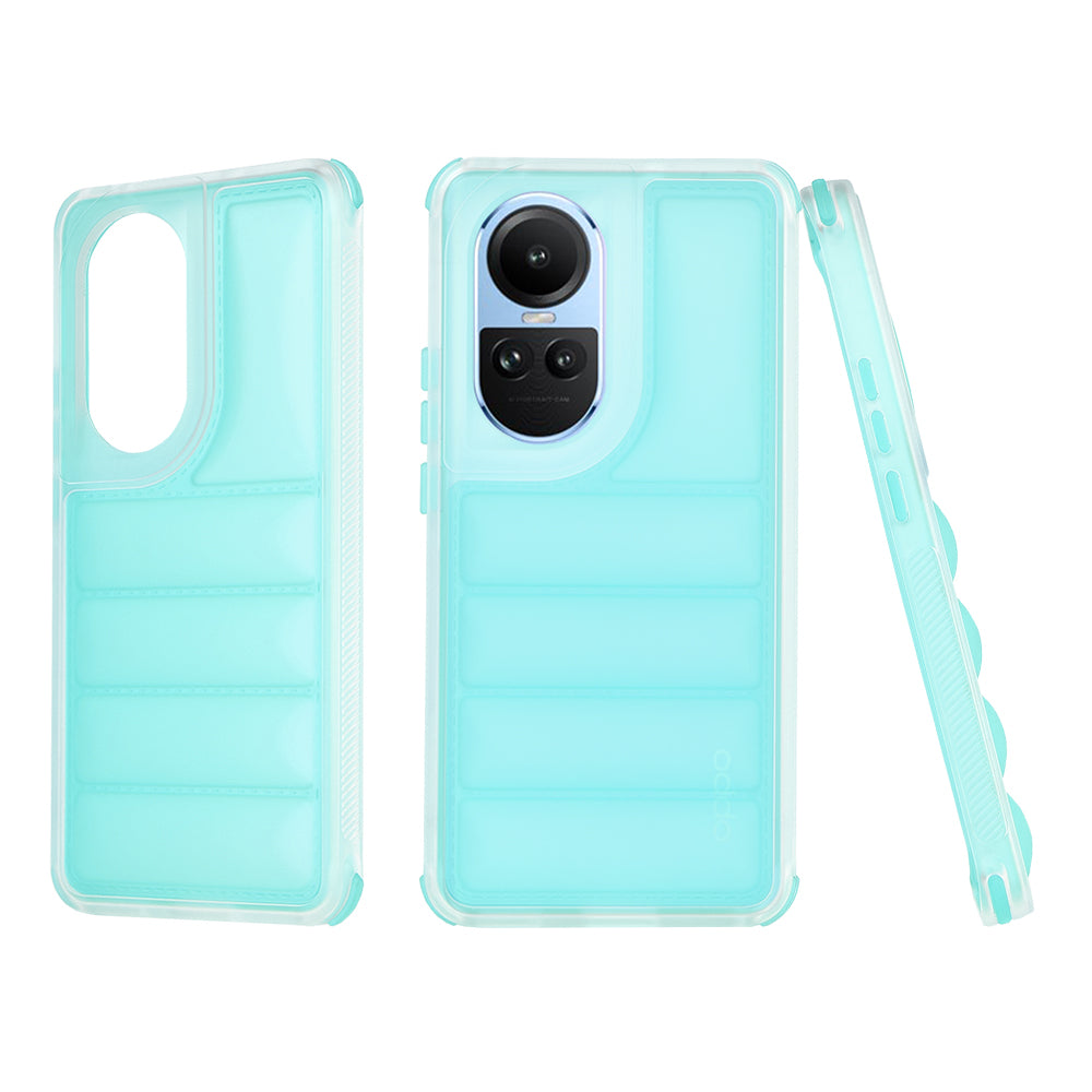Custodia per Oppo Reno10 / Reno10 Pro, Techsuit, Wave Shield, Turchese