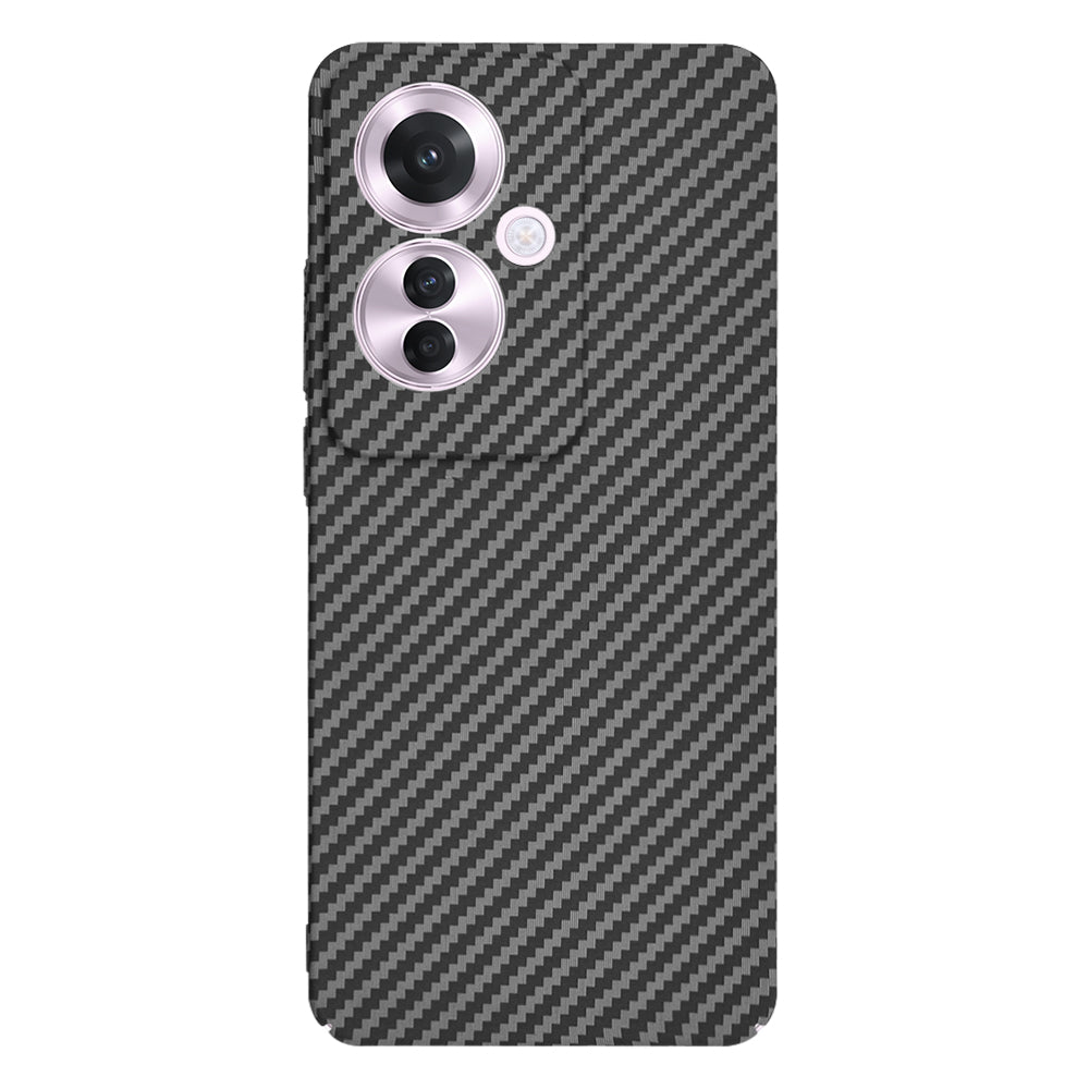 Custodia per Oppo Reno11 F, Techsuit, Carbonite FiberShell, Nera