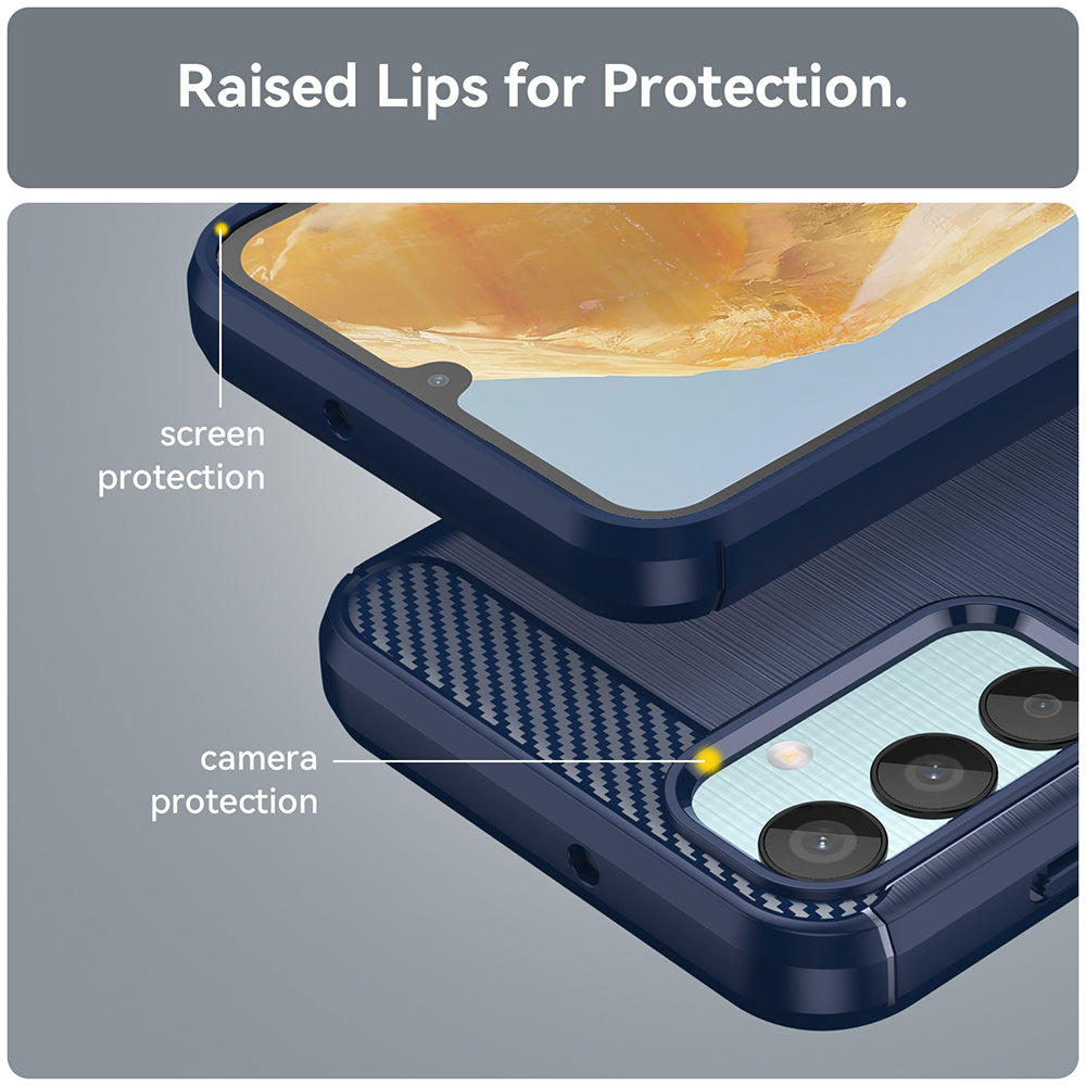 Custodia per Oppo Reno12 Pro, Techsuit, Carbonio, Nera