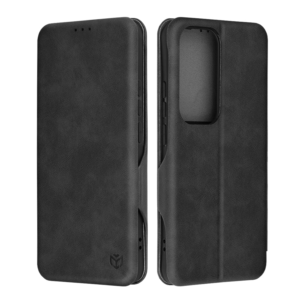 Custodia per Oppo Reno12 Pro, Techsuit, Safe Wallet Plus, Nera