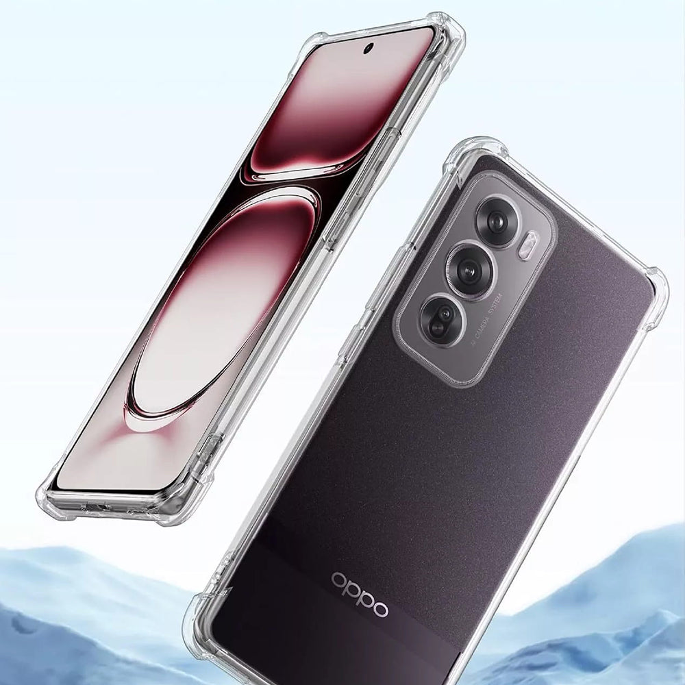 Custodia per Oppo Reno12 Pro, Techsuit, Shockproof Clear, Trasparente