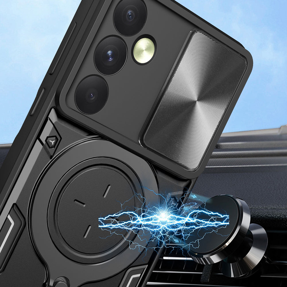 Custodia per Oppo Reno12, Techsuit, CamGuard Pro, Viola