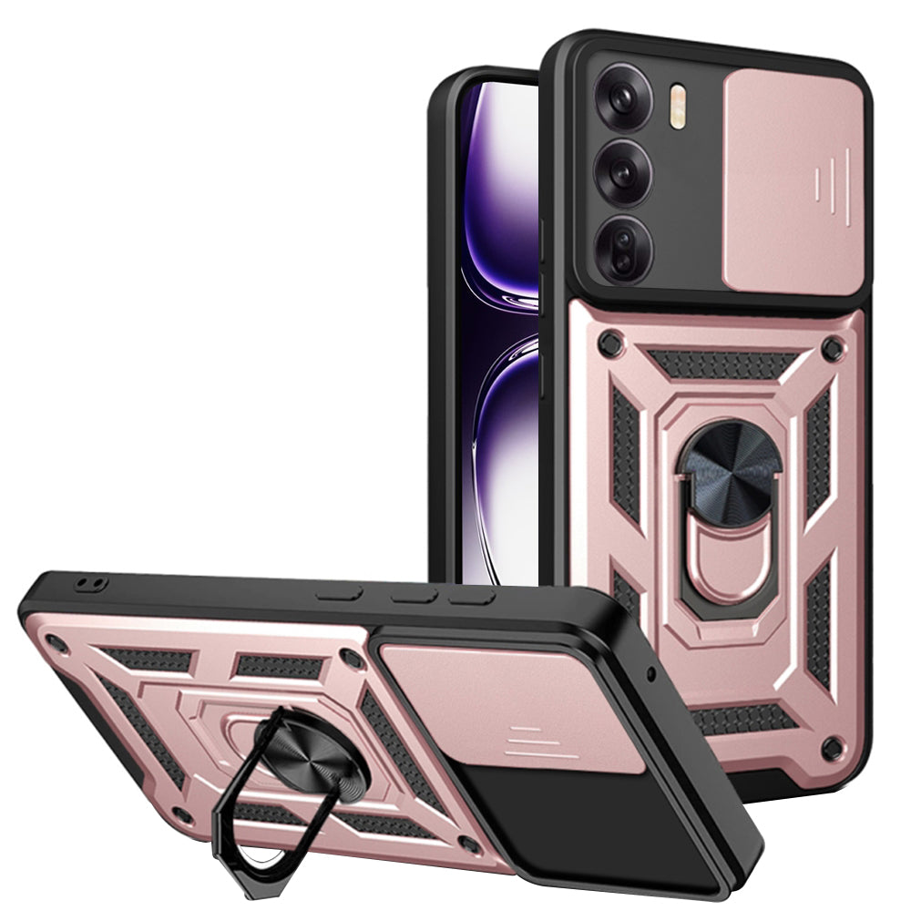 Custodia per Oppo Reno12, Techsuit, CamShield, Rosa