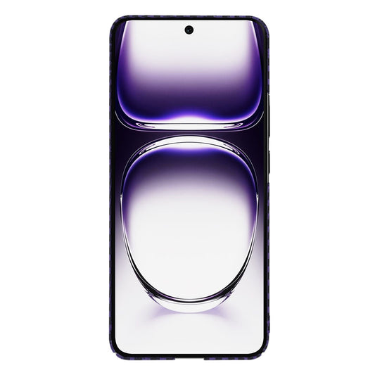Custodia per Oppo Reno12, Techsuit, Carbonite FiberShell, Viola