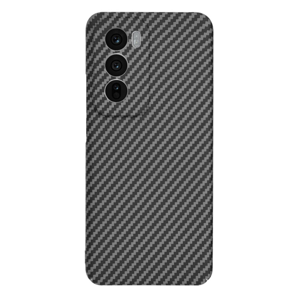 Custodia per Oppo Reno12, Techsuit, Carbonite FiberShell, Nera