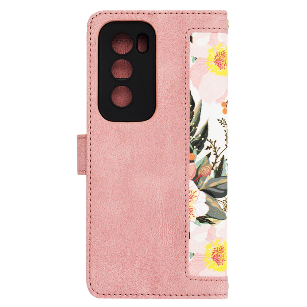 Custodia per Oppo Reno12, Techsuit, FlipCraft, Rosa