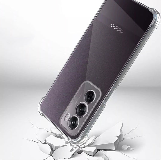 Custodia per Oppo Reno12, Techsuit, Shockproof Clear, Trasparente