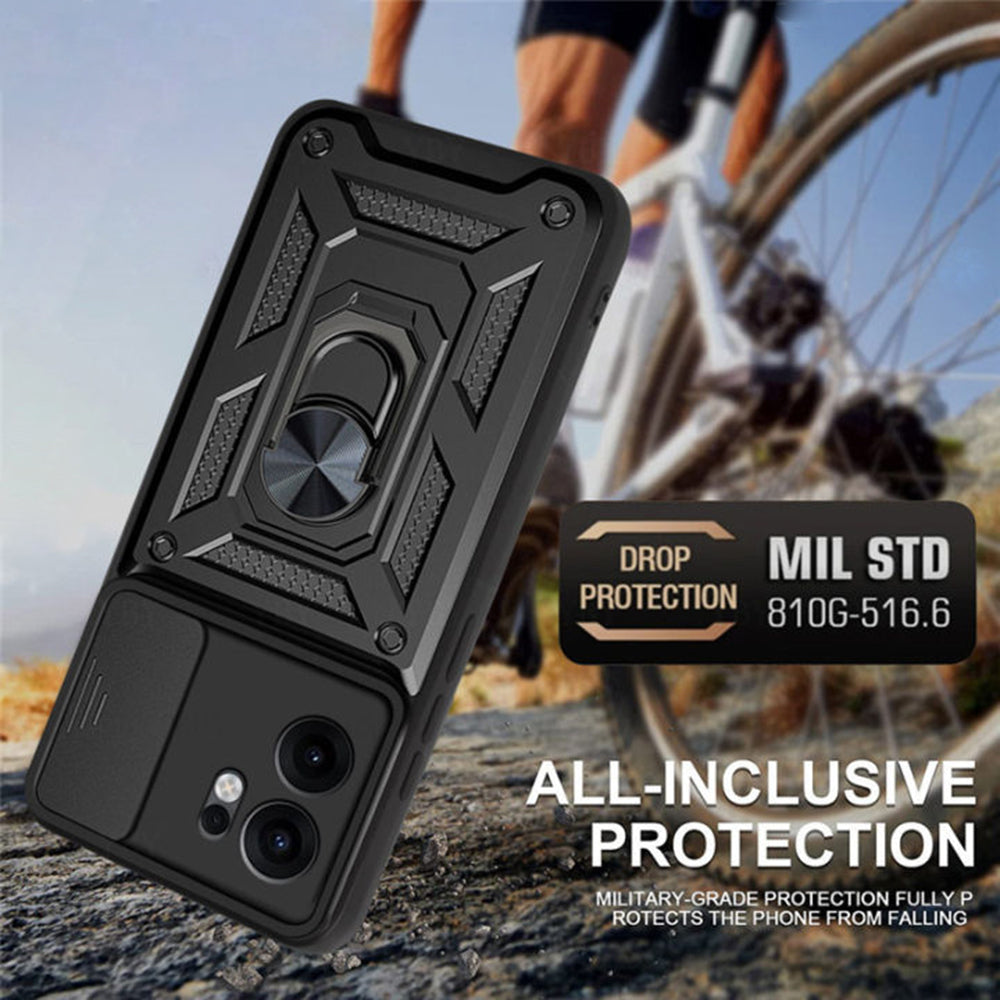 Custodia per Oppo Reno13 FS 5G / Reno13 F 4G / Reno13 F, Techsuit, CamShield, Blu
