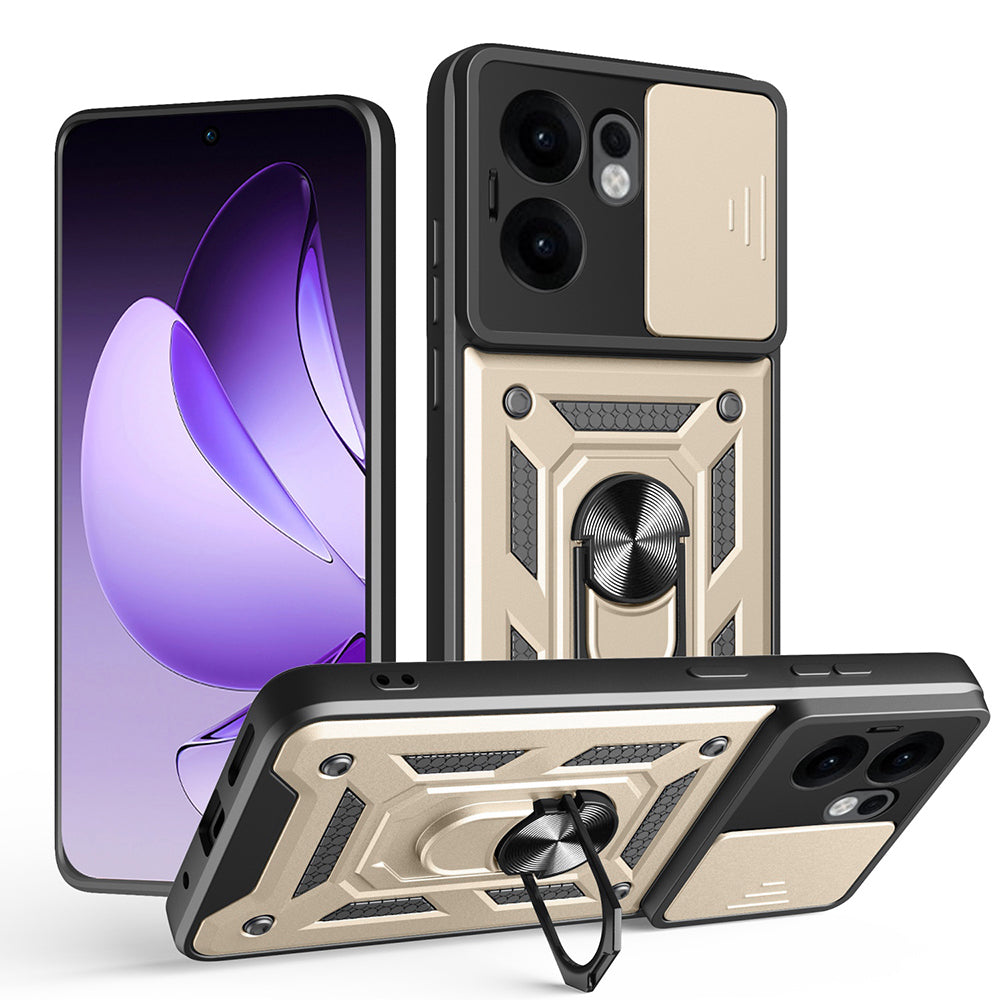 Custodia per Oppo Reno13 FS 5G / Reno13 F 4G / Reno13 F, Techsuit, CamShield, Dorata