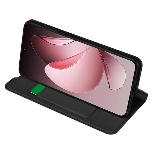 Custodia per Oppo Reno13 FS 5G / Reno13 F 4G / Reno13 F, Techsuit, Magskin Book, Nera