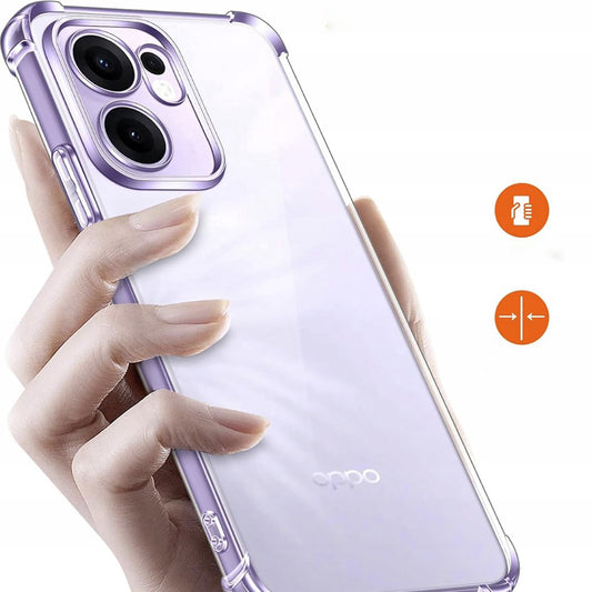 Custodia per Oppo Reno13 FS 5G / Reno13 F 4G / Reno13 F, Techsuit, Shockproof Clear, Trasparente