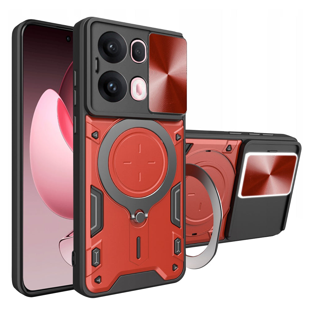 Custodia per Oppo Reno13 Pro, Techsuit, CamGuard Pro, Rossa