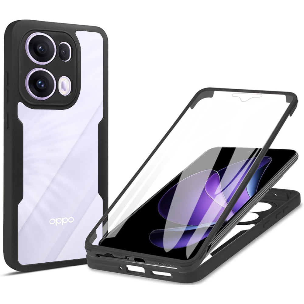 Custodia per Oppo Reno13 Pro, Techsuit, ColorVerse 360, Nera