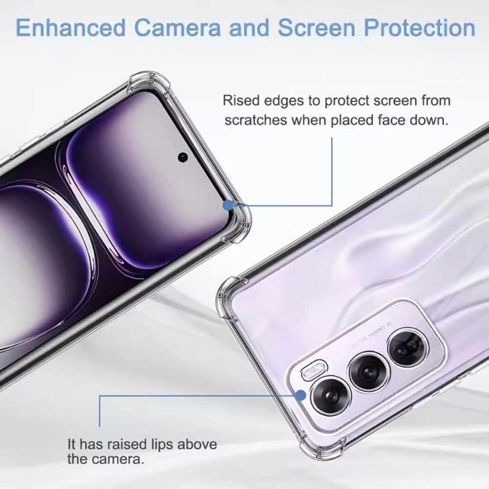 Custodia per Oppo Reno13 Pro, Techsuit, Shockproof Clear, Trasparente
