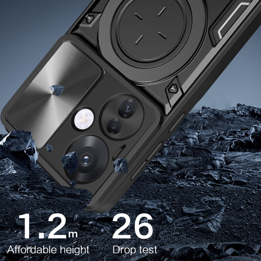 Custodia per Oppo Reno13, Techsuit, CamGuard Pro, Rossa