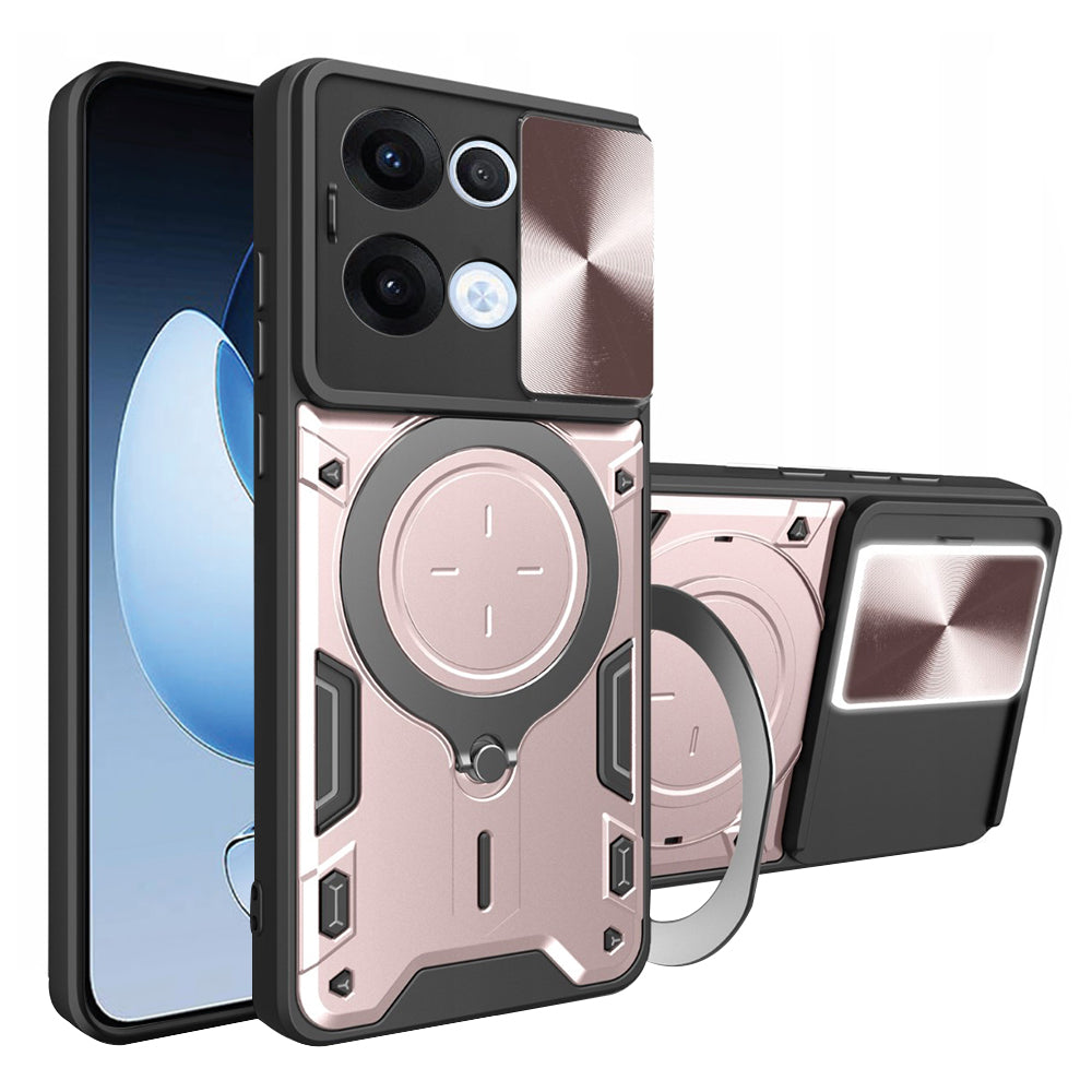 Custodia per Oppo Reno13, Techsuit, CamGuard Pro, Rosa Oro