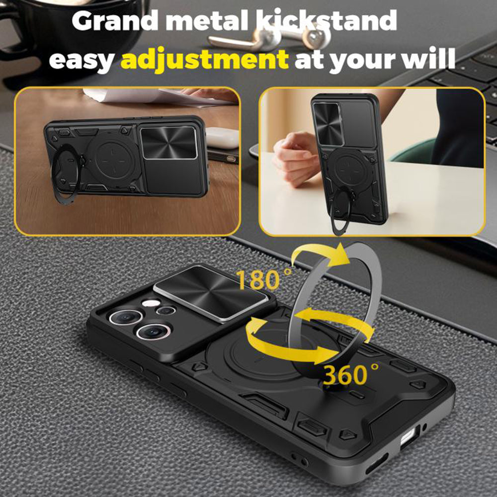 Custodia per Oppo Reno14 FS 5G / Reno14 F, Techsuit, CamGuard Pro, Rosa