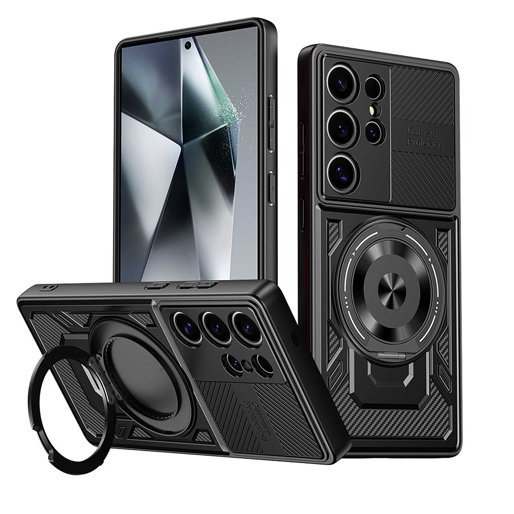 Custodia per Oppo Reno14 FS 5G / Reno14 F, Techsuit, RuggedCam, Nera