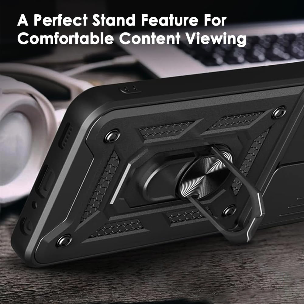 Custodia per Oppo Reno14 Pro, Techsuit, CamShield, Nera