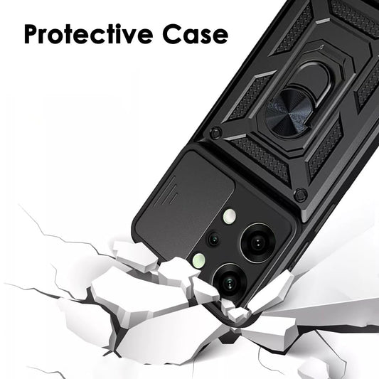 Custodia per Oppo Reno14, Techsuit, CamShield, Nera