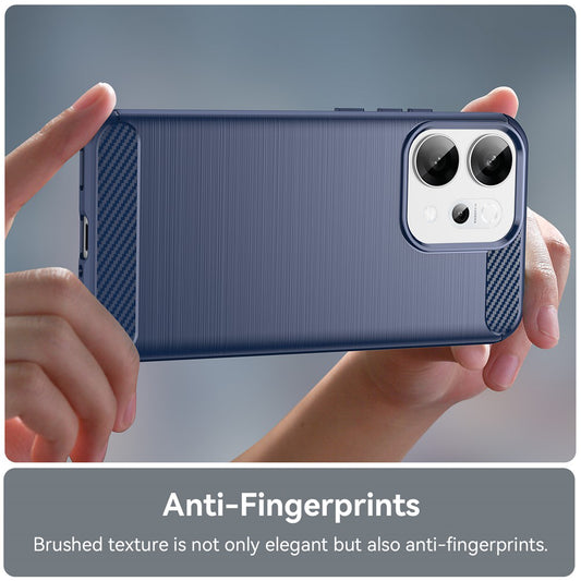 Custodia per Oppo Reno14, Techsuit, Carbonio, Blu