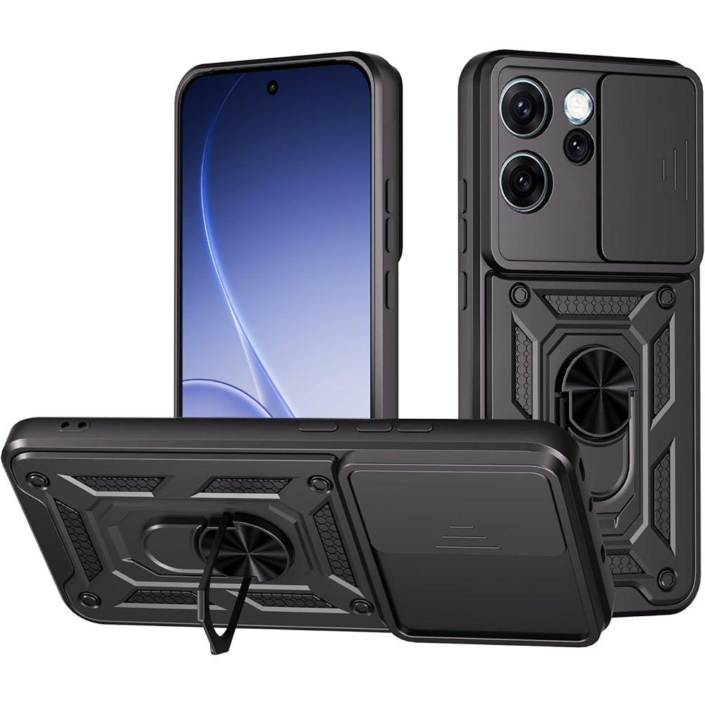 Custodia per Oppo Reno15 Pro, Techsuit, CamShield, Nera