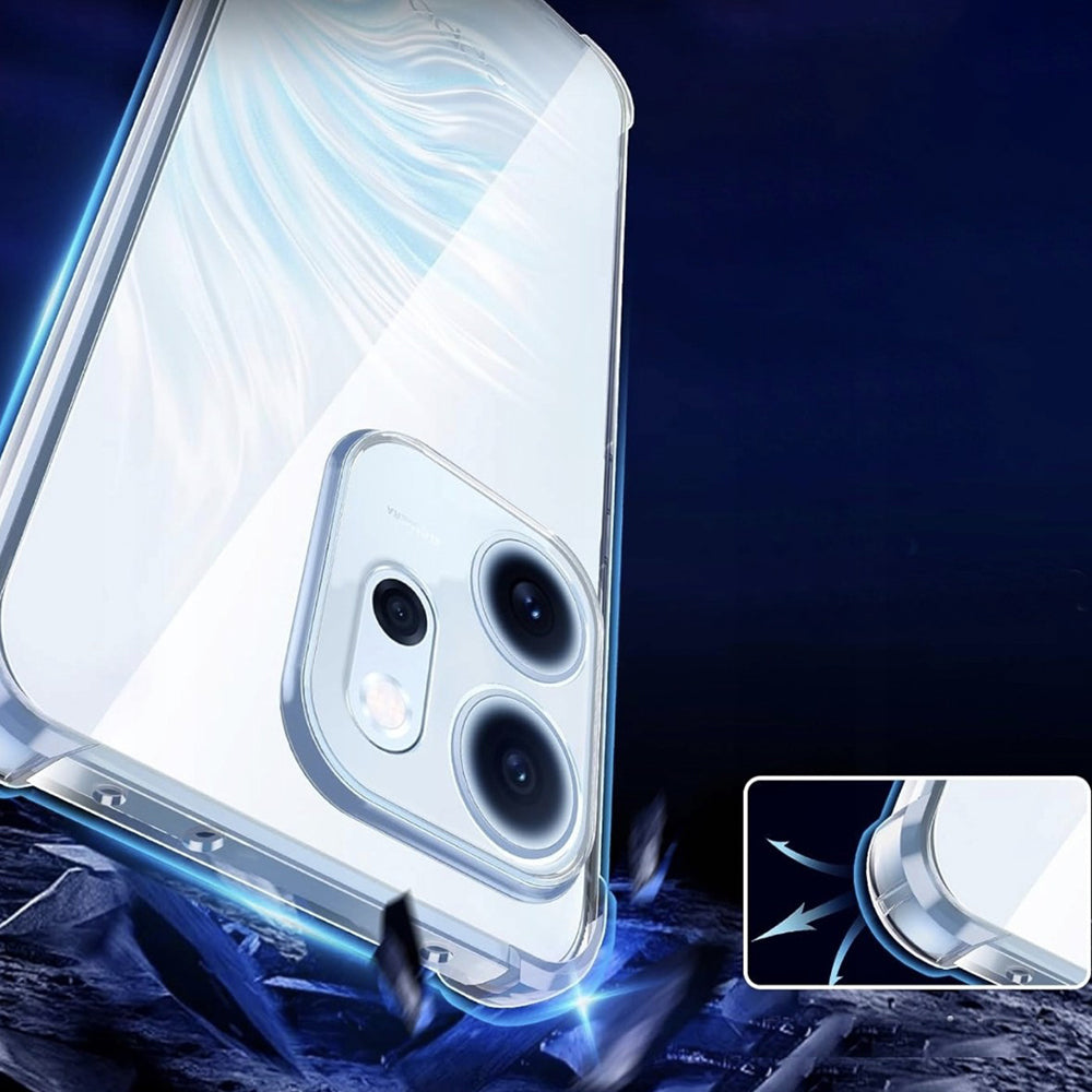 Custodia per Oppo Reno15, Techsuit, Shockproof Clear, Trasparente
