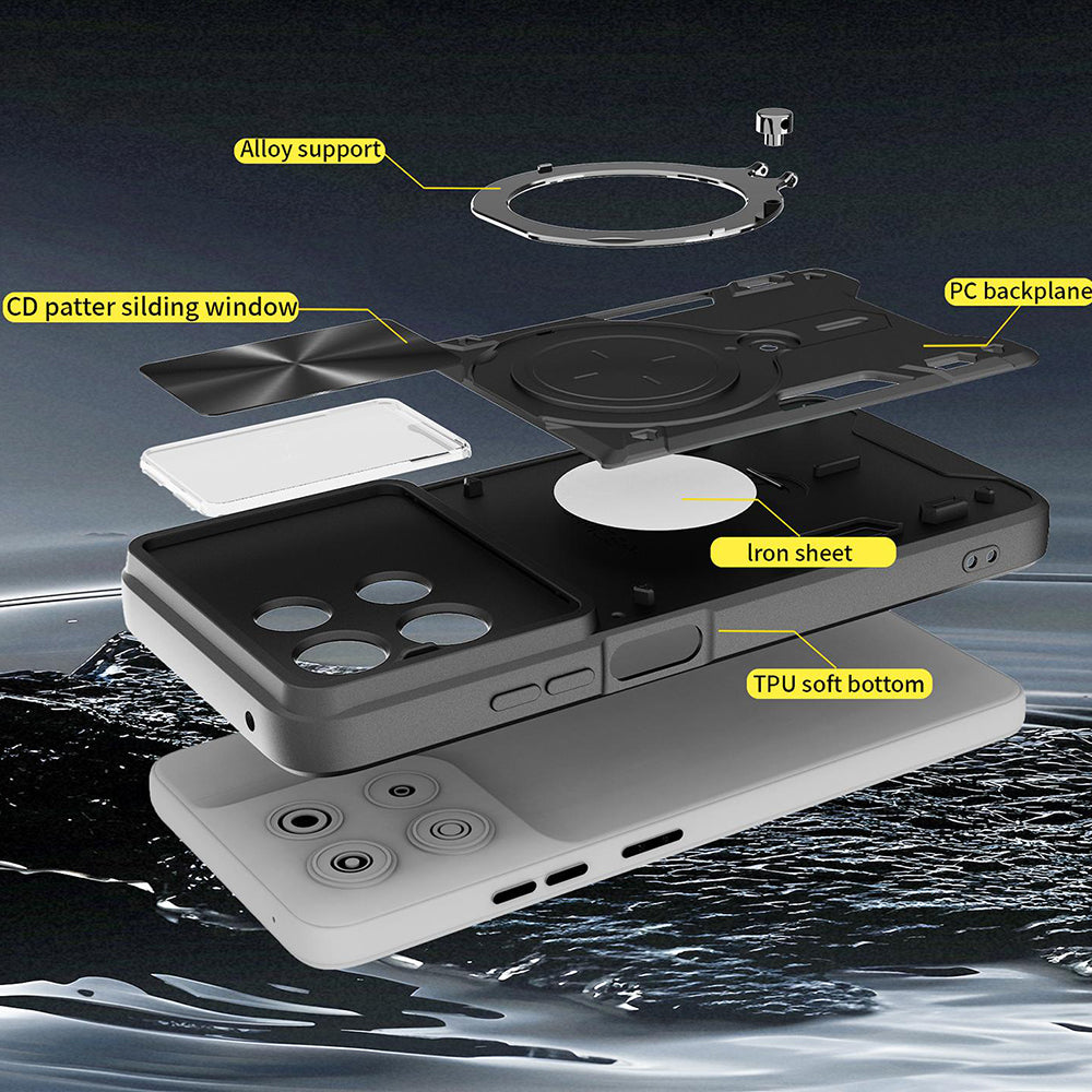 Custodia per Oppo Reno16 / Reno16 Pro, Techsuit, CamGuard Pro, Rossa