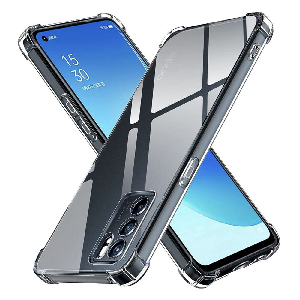 Custodia per Oppo Reno6 5G, Techsuit, Shockproof Clear, Trasparente
