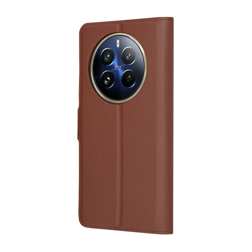 Custodia per Realme 12 Pro / 12 Pro+, Techsuit, Leather Folio, Marrone