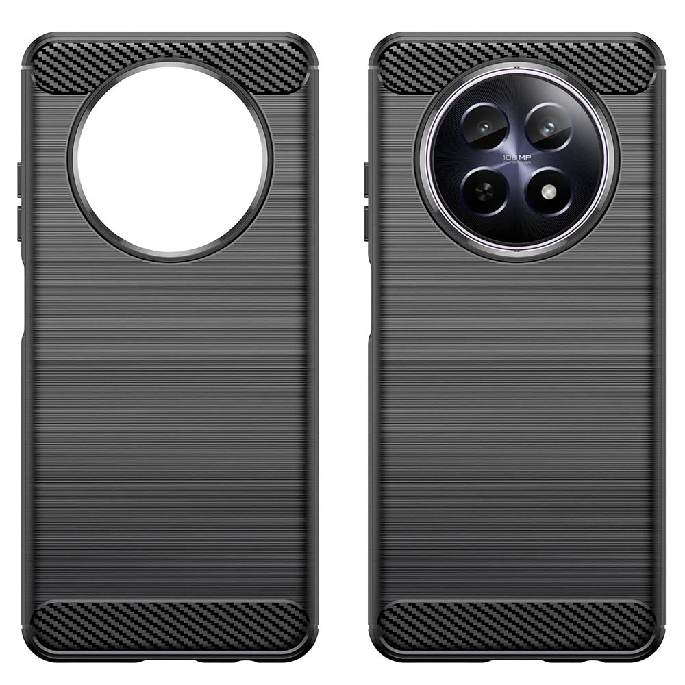 Custodia per Realme 12, Techsuit, Carbonio, Blu