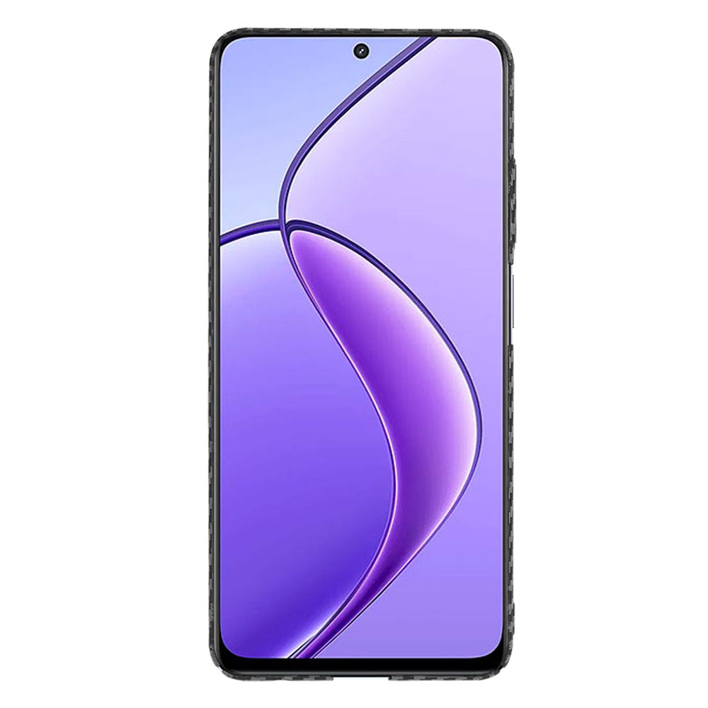 Custodia per Realme 12x / 12, Techsuit, Carbonite FiberShell, Nera