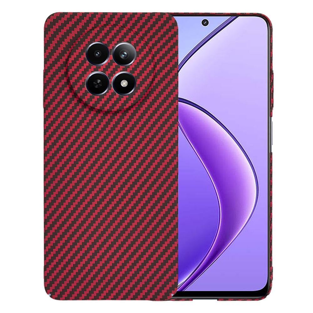 Custodia per Realme 12x / 12, Techsuit, Carbonite FiberShell, Rossa