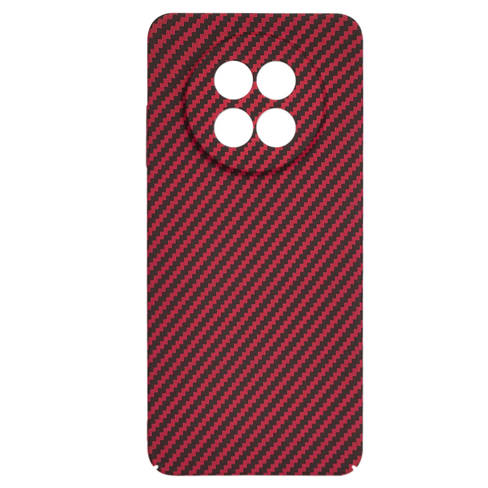 Custodia per Realme 12x / 12, Techsuit, Carbonite FiberShell, Rossa