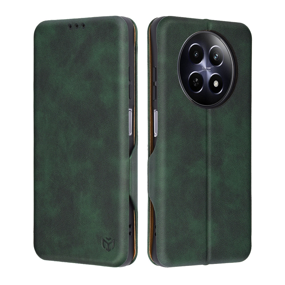 Custodia per Realme 12x / 12, Techsuit, Safe Wallet Plus, Verde