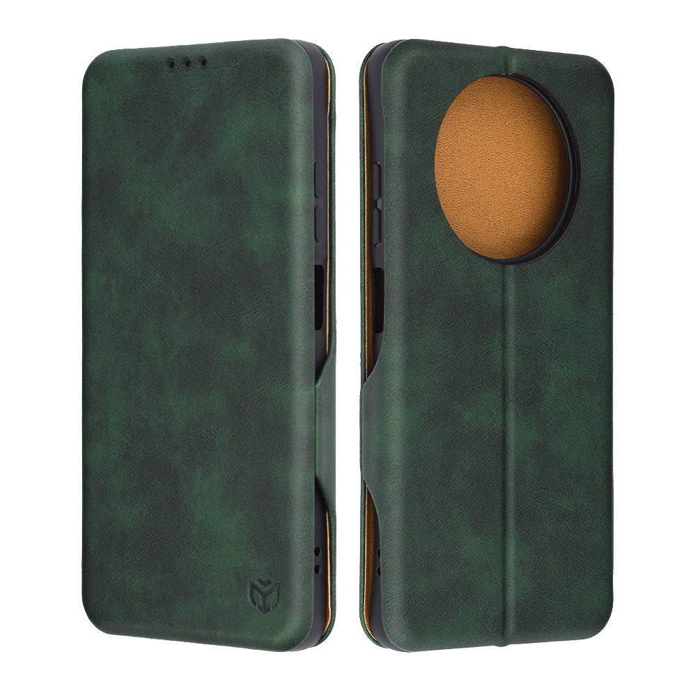 Custodia per Realme 12x / 12, Techsuit, Safe Wallet Plus, Verde