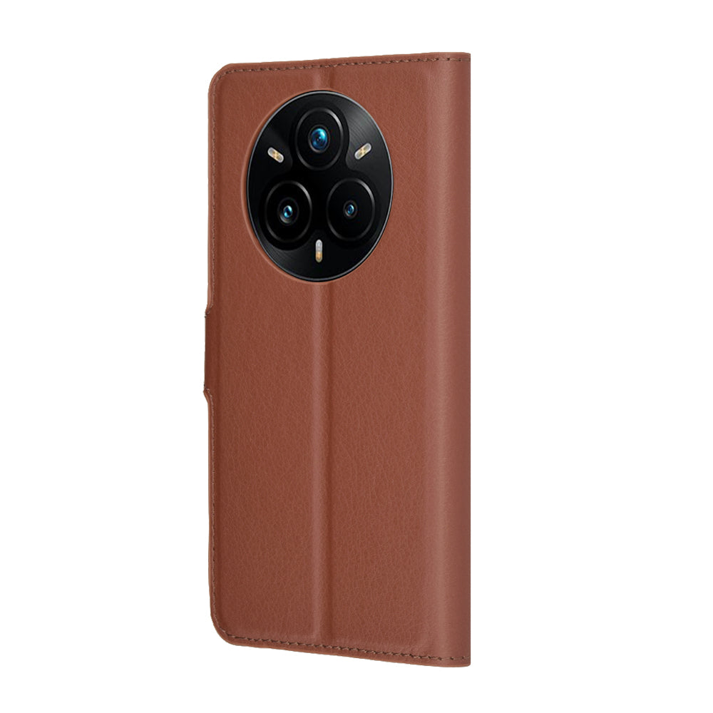 Custodia per Realme 14 Pro+, Techsuit, Leather Folio, Marrone